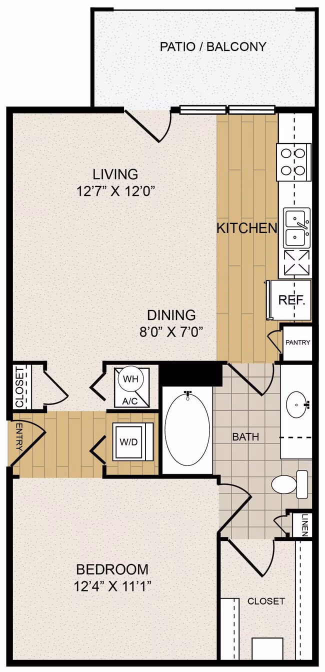Mid-rise E1 2167 floor plan